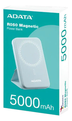 Cargador Portátil Adata Power Bank R050, 5000mah, Azul Azul