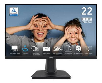 Monitor Msi Pro Mp225v Led 21.4 , 1920x1080 Full Hd, 100hz Negro