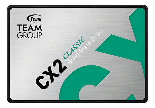 Ssd Team Group Cx2, 2tb, 2.5 , 490 Mb/s Escritura, 540mb/s Gris