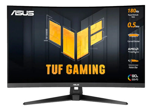 Monitor Gamer Curvo Asus Vg32wq3b Lcd 31.5 , 180hz 2560x1440 Negro