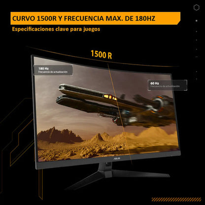 Monitor Gamer Curvo Asus Tuf Gaming Vg27wq3b Led 27 , 180hz Negro
