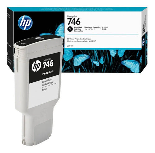 Cartucho De Tinta Hp Designjet 746 De 300 Ml, Negro P2v8 /v