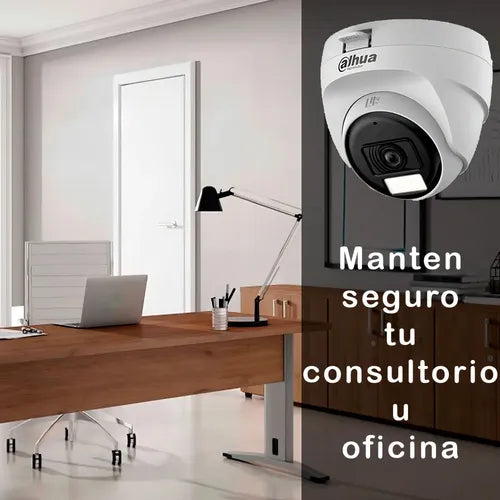 Cámara Domo 2 Meg Dahua Lente De 2.8 Mm Apertura Hasta 100° Blanco
