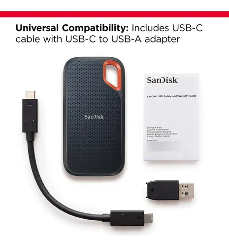 Sandisk Extreme Sdssde61-1t00-g25, 1tb Ssd Externo Negro Negro