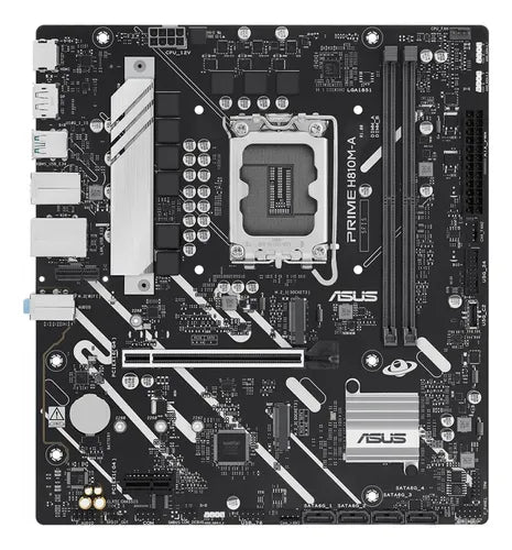Tarjeta Madre Asus Prime H810m-a, Micro-atx 1851 128gb Ddr5 Negro