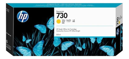 Cartucho De Tinta Hp 730 Amarillo 300ml