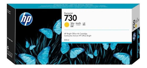 Cartucho De Tinta Hp 730 Amarillo 300ml