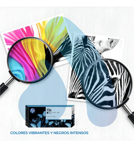 Cartucho De Tinta Hp 730 Negro Mate De 300 Ml P2v71a