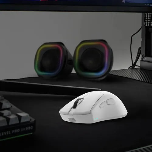 Mouse Gamer Ergonómico Balam Rush Drift Perform Mg5, Inalámb Blanco