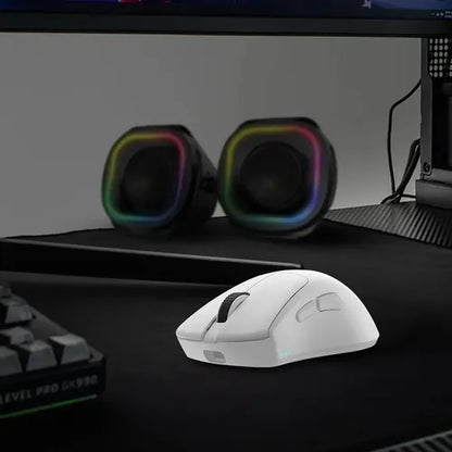 Mouse Gamer Ergonómico Balam Rush Drift Perform Mg5, Inalámb Blanco