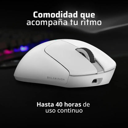 Mouse Gamer Ergonómico Balam Rush Drift Perform Mg5, Inalámb Blanco