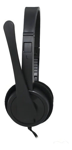 Naceb Tecnología Audífonos Micrófono Pc Alámbricos Sonido Hq Negro