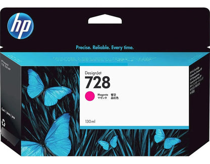 Cartucho De Tinta Hp 728 F9j66a Magenta 130ml