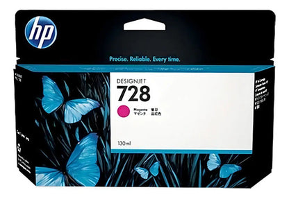 Cartucho De Tinta Hp 728 F9j66a Magenta 130ml