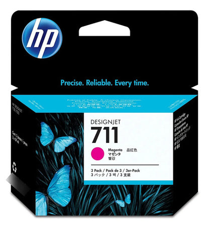 Tinta Hp Lf 711 Magenta 3pack Designjet