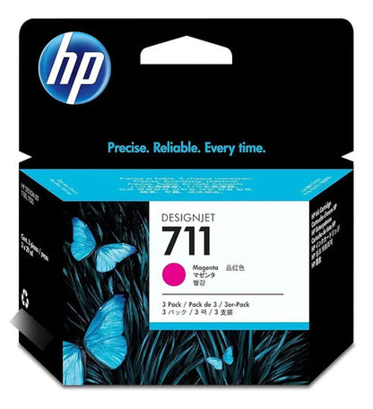 Tinta Hp Lf 711 Magenta 3pack Designjet