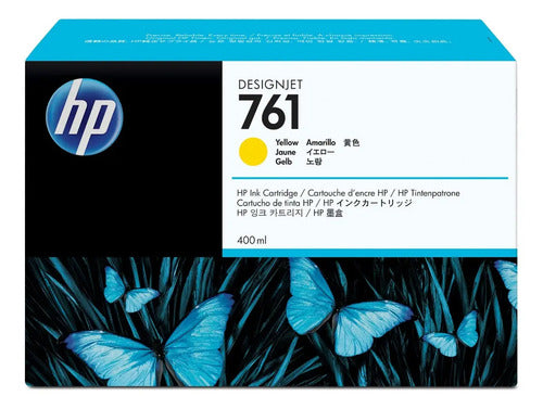 Cartucho De Tinta Hp 761 Color Amarillo De 400 Ml