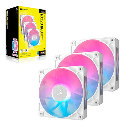 Ventilador Corsair Icue Link Rx120 Rgb 3x120mm 2100rpm Rgb