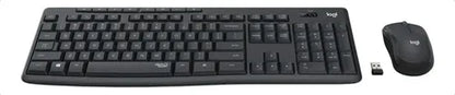 Combo Logitech Mk295 Teclado Y Mouse Inalámbrico Color Negro Negro