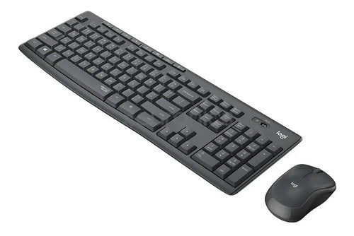 Combo Logitech Mk295 Teclado Y Mouse Inalámbrico Color Negro Negro