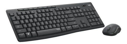 Combo Logitech Mk295 Teclado Y Mouse Inalámbrico Color Negro Negro