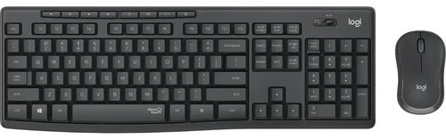 Combo Logitech Mk295 Teclado Y Mouse Inalámbrico Color Negro Negro