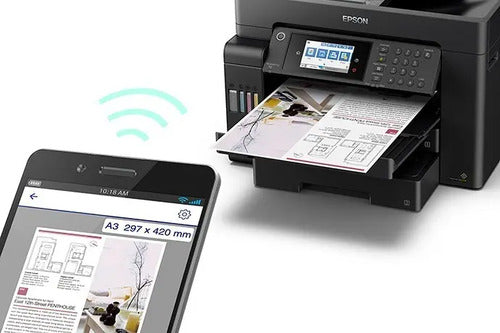 Multifuncional Epson Ecotank L15150, Color Inyección Tinta Negro
