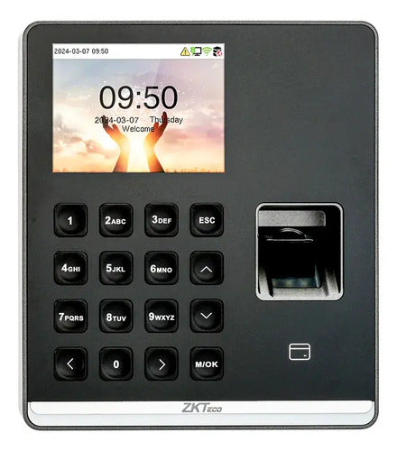 Reloj Checador Zkteco Sensefp M1 Huella Rfid Wifi 500 Huellas Negro