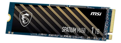Ssd Msi Spatium M450 Nvme, 1tb, M.2 3000 Mb/s 3600 Mb/s Negro