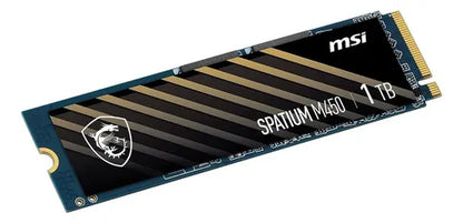 Ssd Msi Spatium M450 Nvme, 1tb, M.2 3000 Mb/s 3600 Mb/s Negro