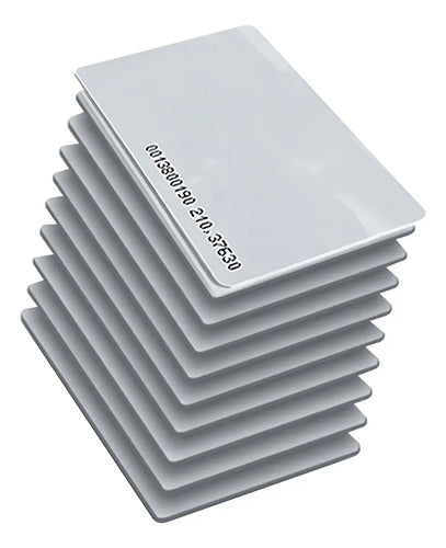 Paquete 10 Tarjetas Id 125khz Folio Impreso Zkteco Idcardn
