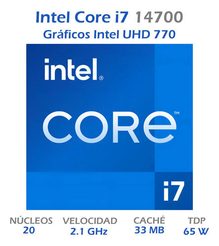 Procesador Intel Core I7-14700 5.4ghz 20 Núcleos Lga 1700