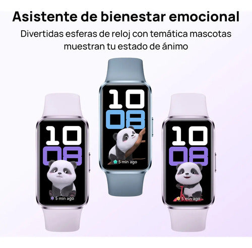 Smartband Huawei Band 10 Caja Aluminio Blanco Fluoroelastómero Verde