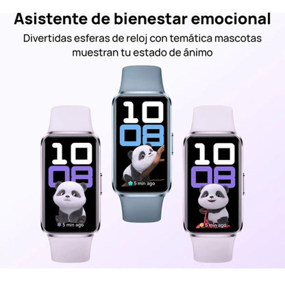 Smartband Huawei Band 10 Caja Aluminio Blanco Fluoroelastómero Verde