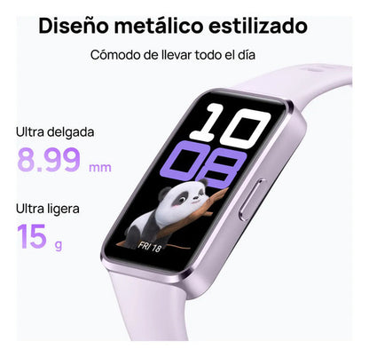 Smartband Huawei Band 10 Caja Aluminio Blanco Fluoroelastómero Verde