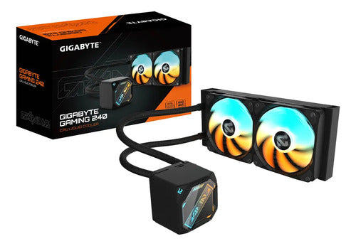 Refrigeración Líquida Water Cooler Gigabyte Gaming 240 Argb Amd Am5 Intel 1851 1700 Color Negro