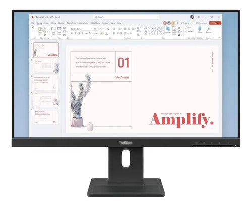 Monitor Lenovo Thinkvision E24-40 Led 23.8 , Full Hd, 100hz Negro