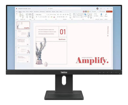 Monitor Lenovo Thinkvision E24-40 Led 23.8 , Full Hd, 100hz Negro
