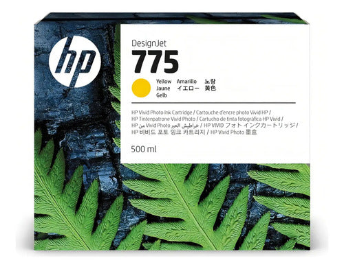 Cartucho De Tinta Hp 1xb19a Color Amarillo De 500 Ml