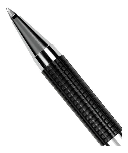 Boligrafo Zebra Rollerball G-301 Gel .7mm Metalico Negro /vc Negro