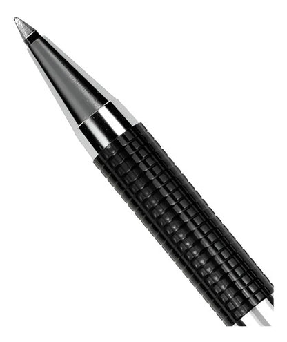 Boligrafo Zebra Rollerball G-301 Gel .7mm Metalico Negro /vc Negro