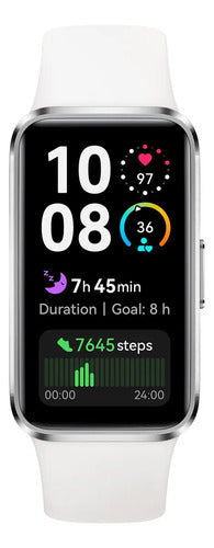 Huawei Smartwatch Band 10, Oled, Android/ios, Blanco Blanco Fluoroelastómero
