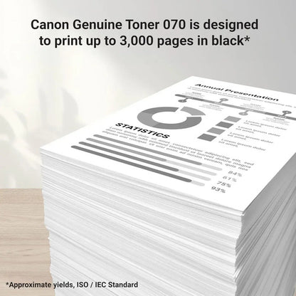 Cartucho Tóner Canon 070 Negro Para Impresora Láser Black Negro