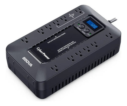 No Break Cyberpower Ecologic Ups Ec850lcd, 510w, 850va, 12s Negro