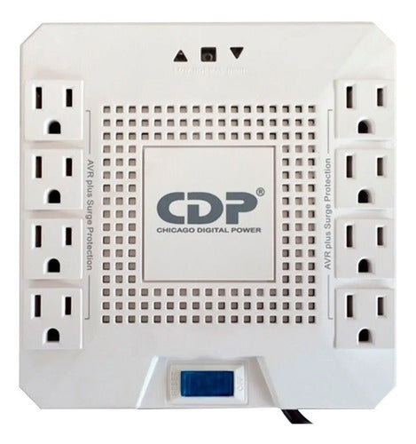Regulador Cdp R-avr1808, 1000w, 1800va, 8 Contactos Blanco