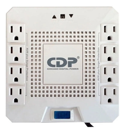 Regulador Cdp R-avr1808, 1000w, 1800va, 8 Contactos Blanco