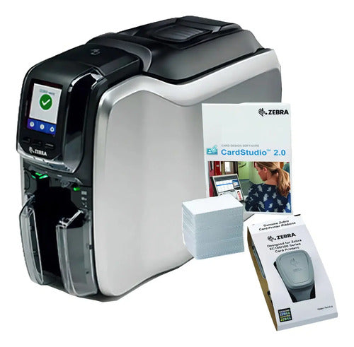 Impresora De Tarjetas Zebra Zc300 Dual Zc32-000cq00la00