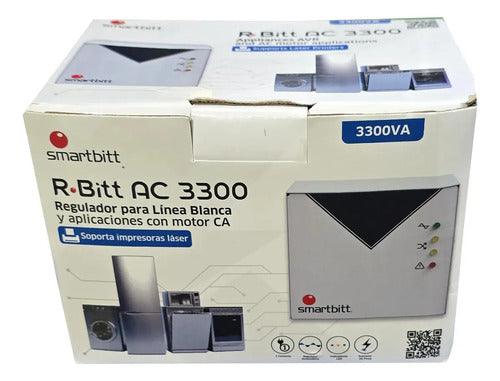 Regulador Linea Blanca Smartbitt Ac 3300 3300va 2000w Beige Beige
