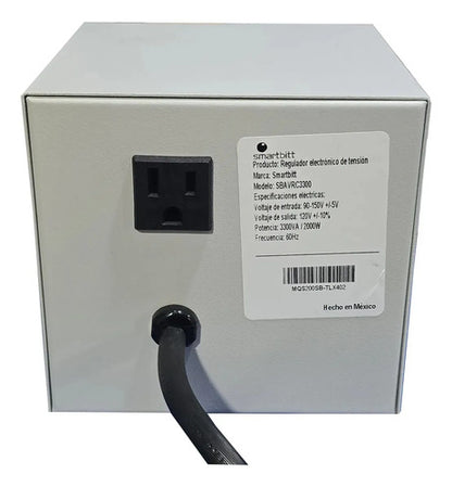 Regulador Linea Blanca Smartbitt Ac 3300 3300va 2000w Beige Beige