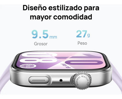 Huawei Watch Fit 4 Black Pantalla Tactil 1.82 Amoled, Negro Gris Fluoroelastómero Negro